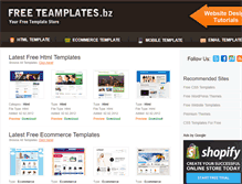 Tablet Screenshot of freetemplates.bz